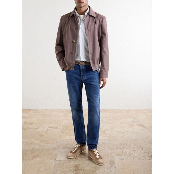 브루넬로쿠치넬리 코튼 블렌드 블루종 재킷 46376663163018840