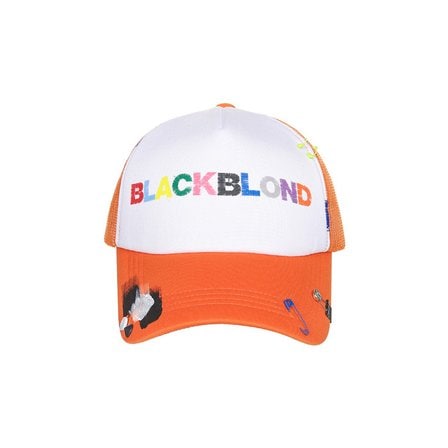 블랙블론드 BBD Uncover Colors Logo Trucker Mesh Cap (Orange)