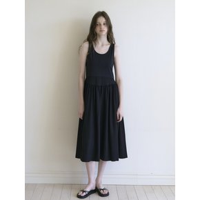 Letter one-piece Black