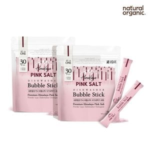 네츄럴오가닉 버블스틱 핑크솔트 과일채소용 올인원 식기세척기세제 30개입 2팩