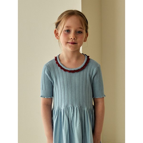 블루 스카이 니트 원피스