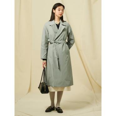 빈폴레이디스 벨티드 롱 트렌치 코트  스카이블루 (BF523TC02Q)