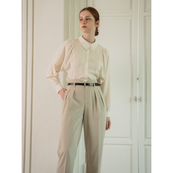 WED Rounded semi wide slacks_2color