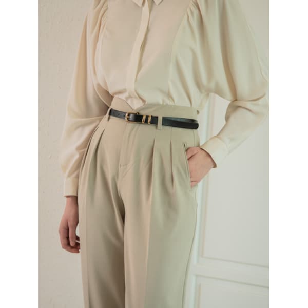 WED Rounded semi wide slacks_2color