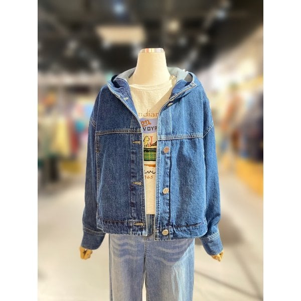 [여주점] 강아지 니트 후드 데님 점퍼 (BAJPA2611)