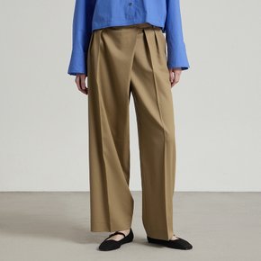 여성 썸머 울 랩팬츠 BEIGE