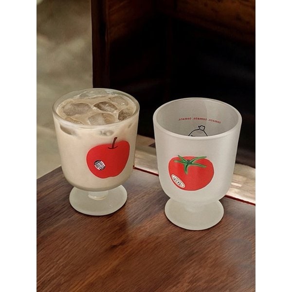 빈티지 아이스 후르츠 고블렛잔 유리잔