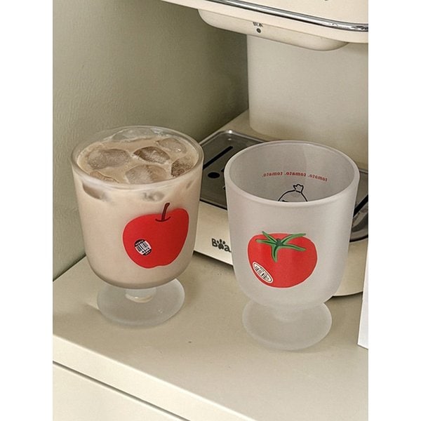 빈티지 아이스 후르츠 고블렛잔 유리잔