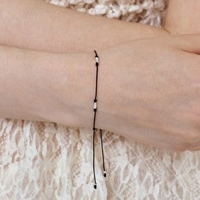 [sv925] silver bead lucky bracelet