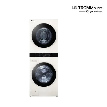 LG 오브제 워시타워 21kg+25kg 베이지 베이지 W21EEZ