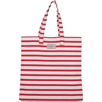  영국 캐스키드슨 토트백 Cath Kidston Cotton Book Tote Shopper Bag Candy Stripe in Red 16108