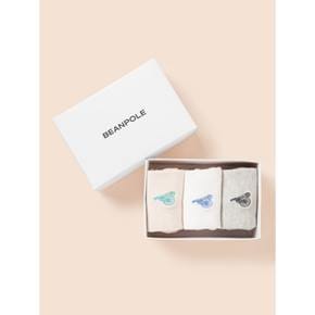 베이직 여름 양말 3족 SET  베이지 (BI53KTU02A)