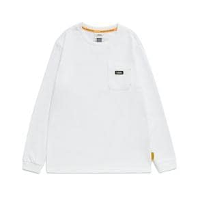 K241UTS020 스몰로고 긴팔티 WHITE