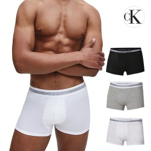 Calvin Klein Underwear 캘빈클라인 CK 언더웨어 남성 트렁크 남자속옷 사각 팬티 3팩 세트 NB1799A-MP1