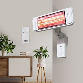 근적외선 고효율 벽걸이 전기히터 난방기 FU-4881 아이보리 1.5kw 벽걸이형