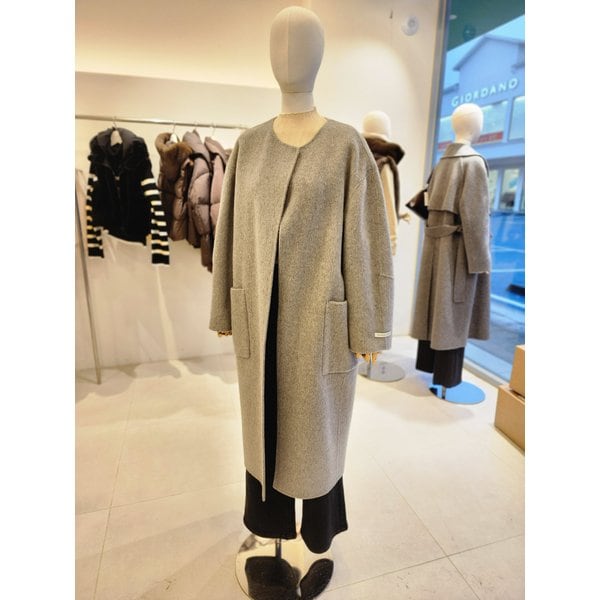 [여주점] [JJ 지고트] 여성 울 카멜 머플러 핸드메이드 코트 GRCA0CTR41