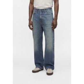 Abercrombie  Fitch 애버크롬비 앤 피치 미디엄 레트 다운 헴 아카이브 - 배기 진 파란 데님 810