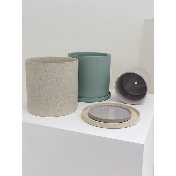 피오레 도자기 화분받침 대