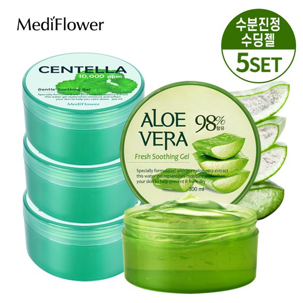 알로에/센텔라 젠틀 수딩젤 300mlx5개