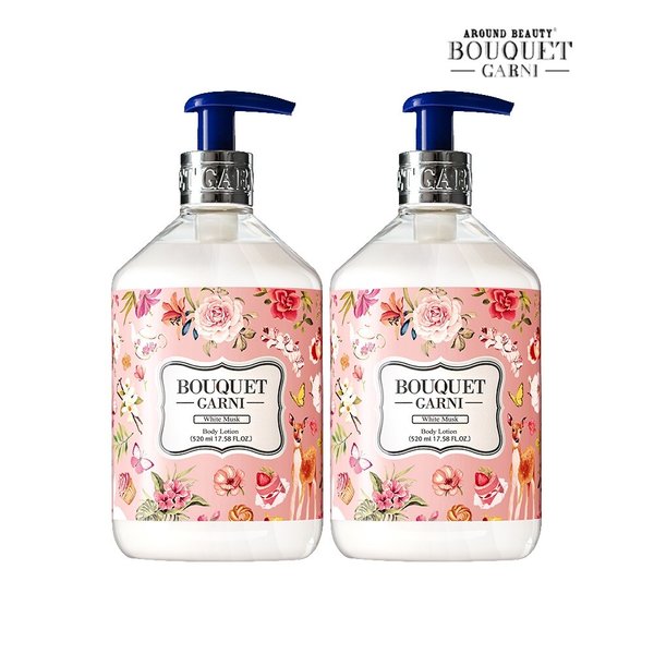 딥 퍼퓸 바디로션 화이트머스크향 520ml x2개