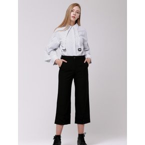 WunderGeist Shirts Collar Detail Crop Wide Pants