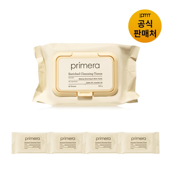 [PRMR][NEW] 인리치드 클렌징 티슈 60매