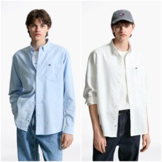 남성 릴랙스 옥스포드 쿨맥스 셔츠 T32F0WSH01TMT2 TOMMY JEANS