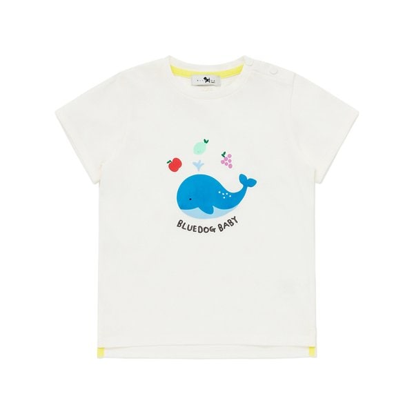 [여주점] [오프라벨 여주점] 블루독베이비 (CR) 고래과일 반팔 티셔츠 (45314-332-08)