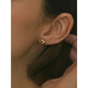 14k volume heart onetouch earring