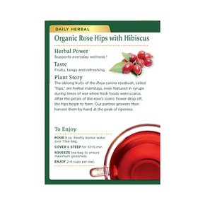 [해외직구] Traditional Medicinals Organic Rose Hips 로즈힙 히비스커스 허브티 96티백