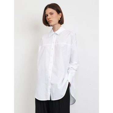 HACIE DOUBLE CUFFS OVERSIZE SHIRT [3COLORS]