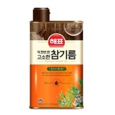 해표 딱한번짠 고소한 참기름 500ml x 2개