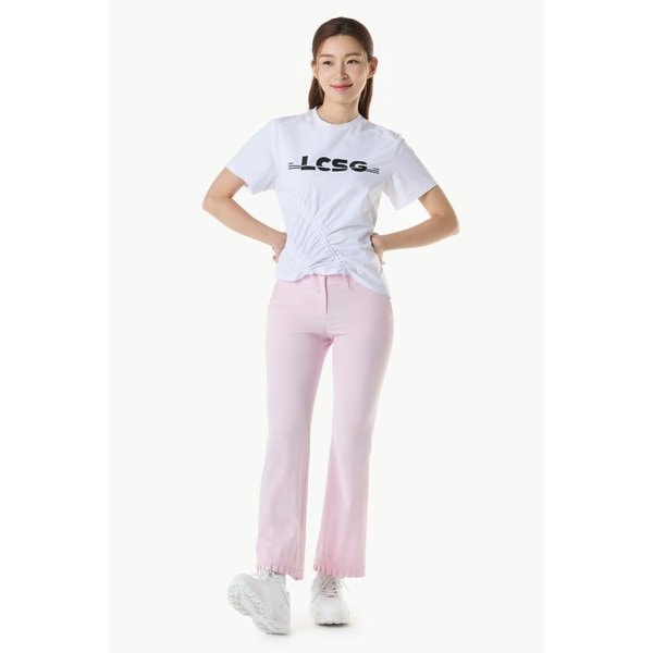 [여주점] 여성 밑단 플리츠 포인트 부츠컷 팬츠 GQ222LPT41 ROPI