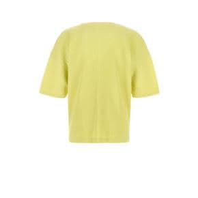 26SS 옴므 플리세 이세이 미야케 반팔 티셔츠 HP66JK053 53 ZUCCHINIYELLOW