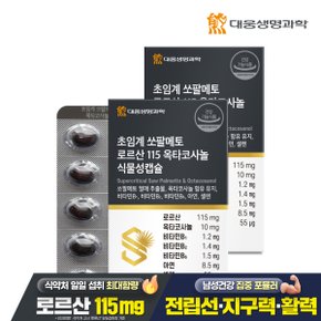 초임계 쏘팔메토 로르산 115 옥타코사놀 식물성캡슐 60캡슐 2박스(4개월분)