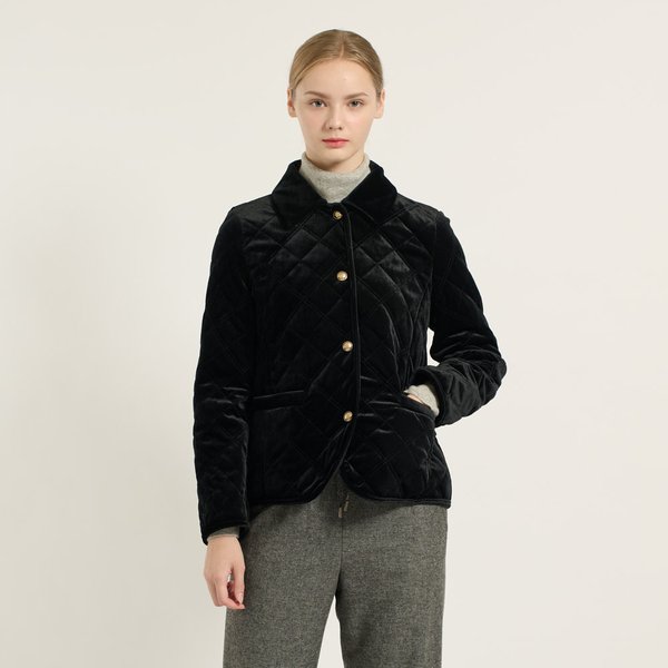 [여주점] 벨벳 퀼팅 점퍼 B5D9R134