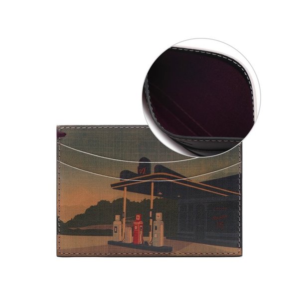 남성 주유소 프린트 카드지갑 (AMXX 1772 W676)