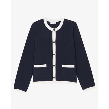 라코스테 향기제습제증정25SS 여성 자켓형 가디건   AF180E-55G