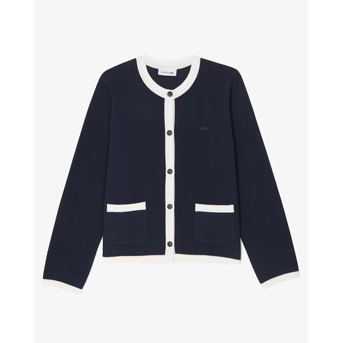 라코스테 향기제습제증정25SS 여성 자켓형 가디건   AF180E-55G