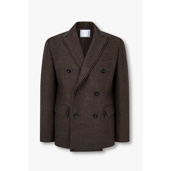 남성 더블 페이스 울 멜턴 자켓 6425301137000