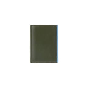[여주점] 컬러 블록 사선 플랩 지갑