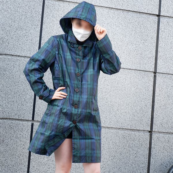 체크무늬 여성레인코트 여자비옷 우비 등산 골프 - SSG.COM