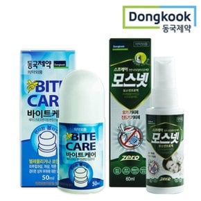 해충방지세트 모스넷 스프레이 60ml + 바이트케어 물파스 50ml