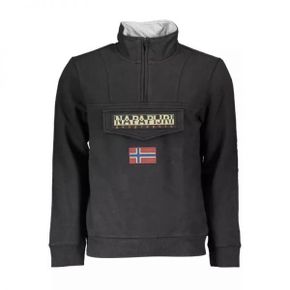 4690390 Napapijri Chic Fleece Sweatshirt with Embroidery Mens Detail