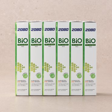 2080 바이오 유산균 쿨민트향 150g  x 6개