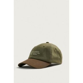 ZARA 자라 콘트라스트 엠브로이더드 자수 텍스트 모자 브라운 3920432700 3920432 1322231