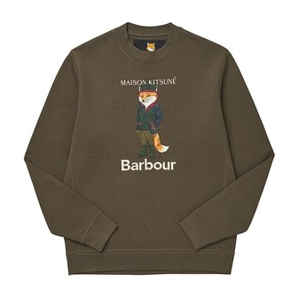  BARBOUR MOL0559 MOL GN84 바버x메종키츠네 뷰포트 폭스 남성 맨투맨