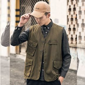 낚시 캐주얼조끼 야상 캐주얼 데일리룩 작업조끼 주머니 빅포켓 작업 남성 멀티포켓 수납 스트릿패션 브이