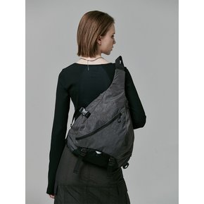 CROSS LINE SLING BAG- CHARCOAL