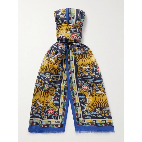 드레익스 프레이드 프린트 울 실크 혼방 스카프 46376663162925851